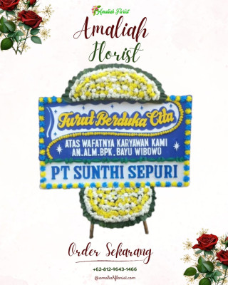 Papan Bunga Duka di Enok