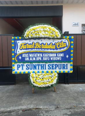 Papan Bunga Duka di Enok
