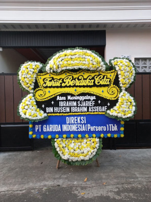 Papan Bunga Duka di Enok