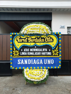 Papan Bunga Duka di Enok